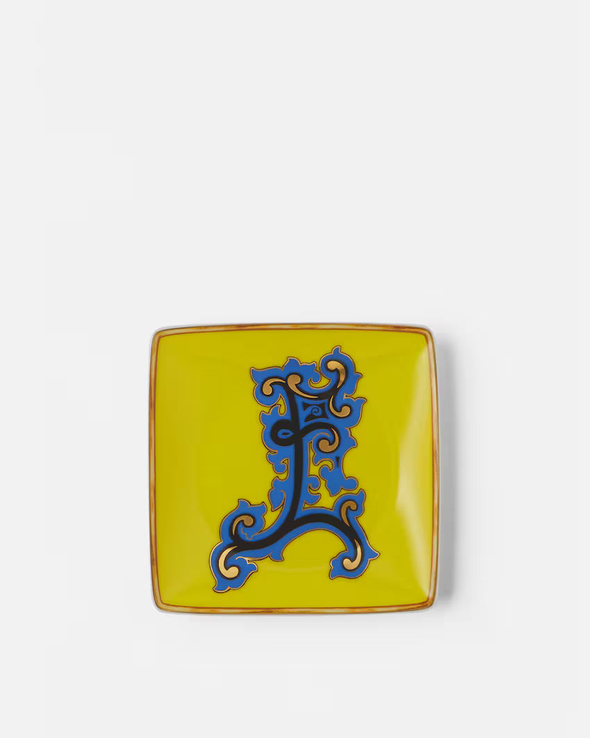 Piattino Versace lettera E