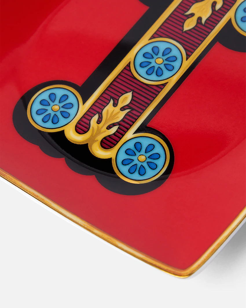 Piattino Versace lettera I