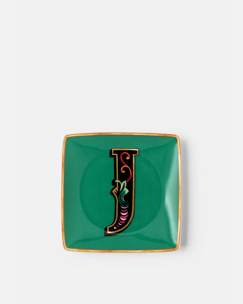 Piattino Versace lettera J