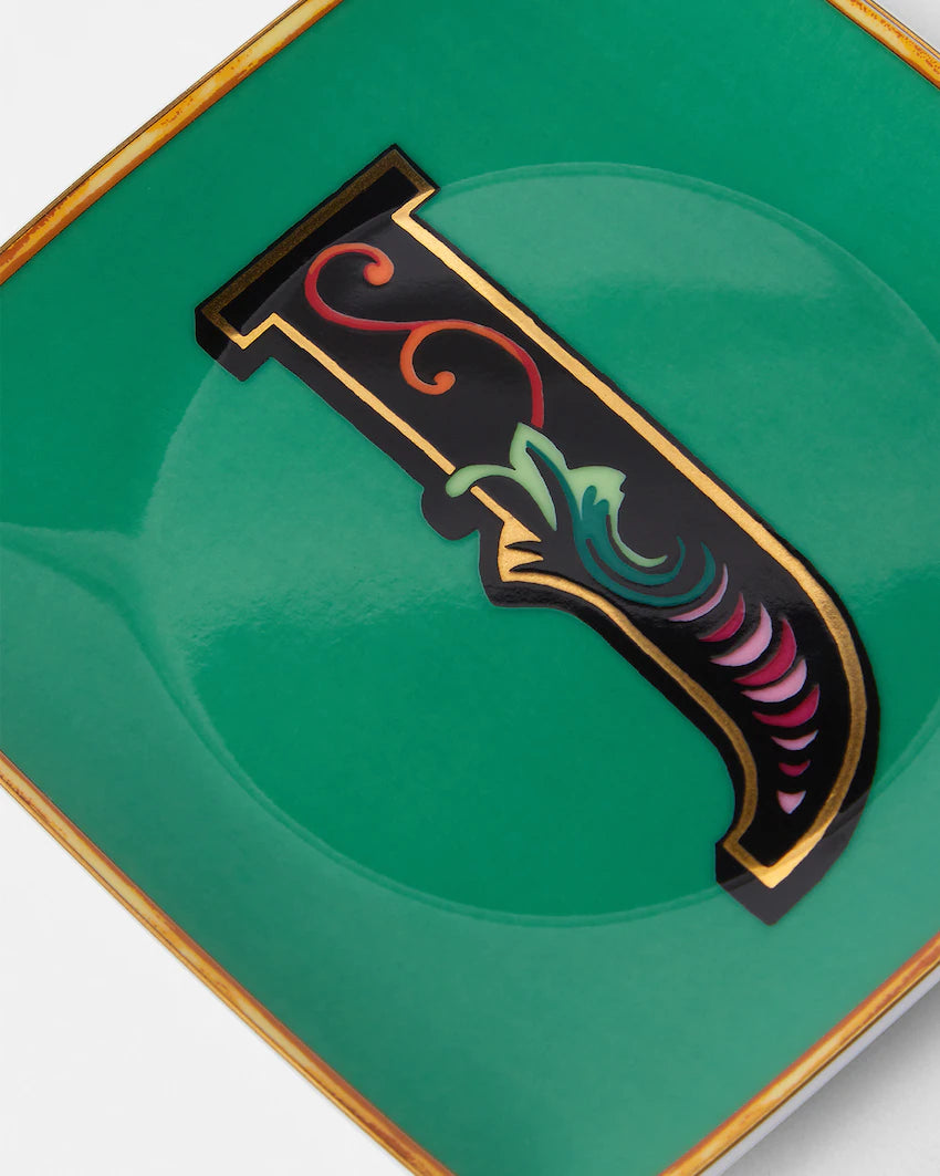 Piattino Versace lettera J