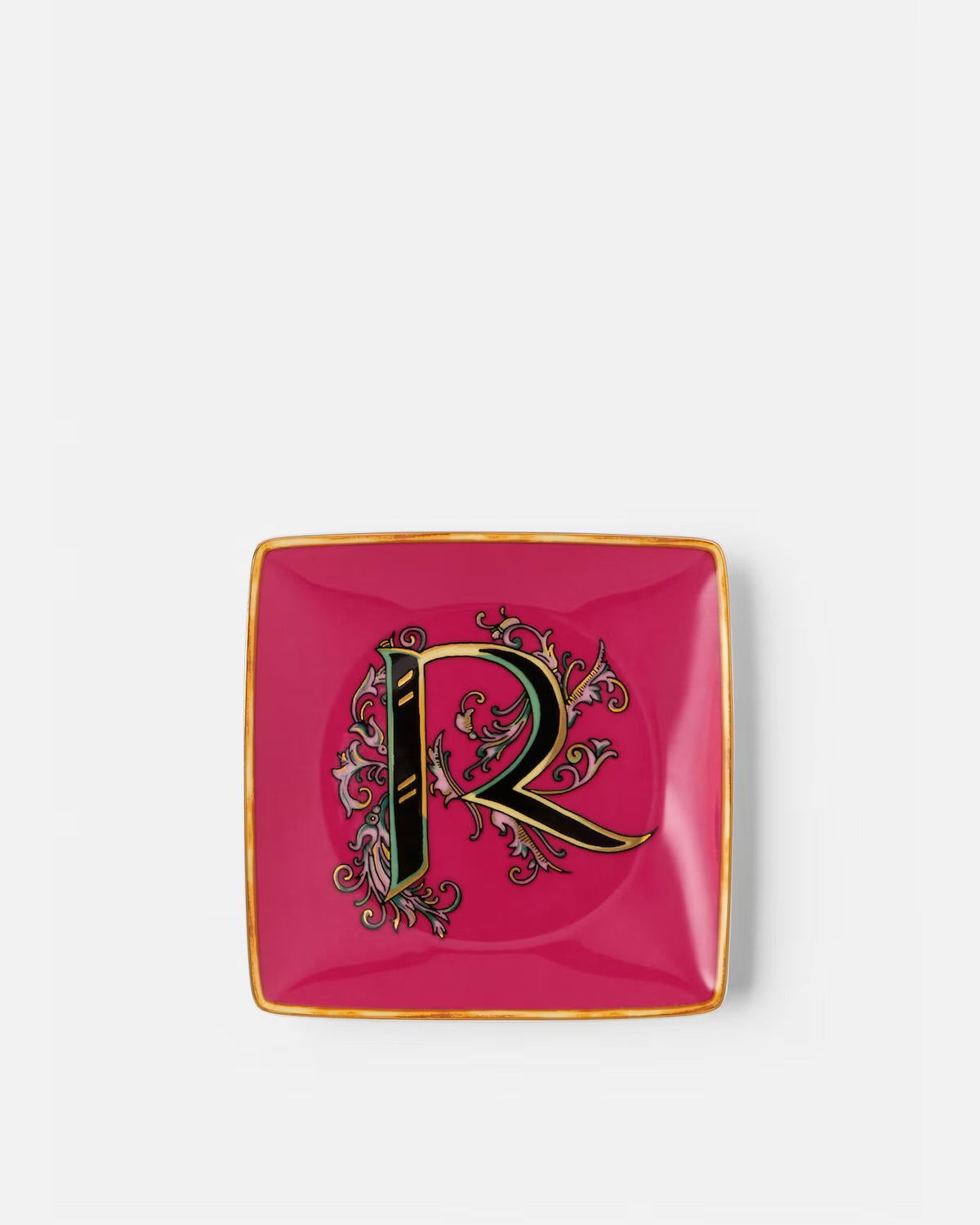 Piattino Versace lettera R